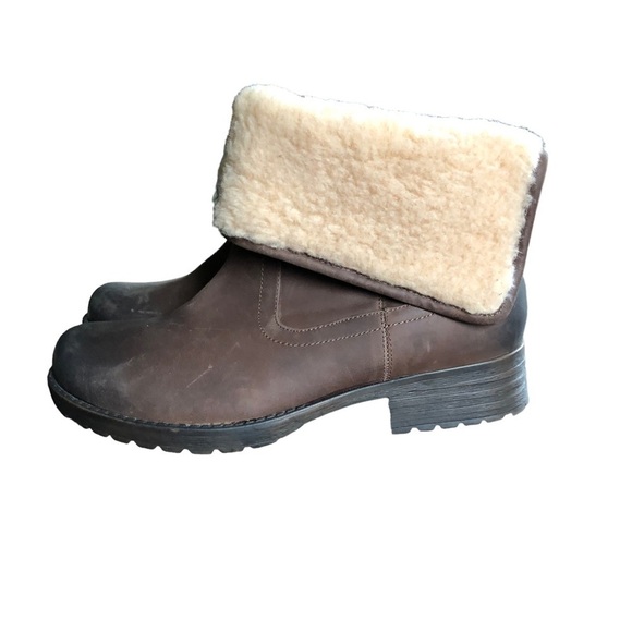 Tara M. Tori Brown Burnished Leather Convertible Fold Over Boot Size 9.5 - Picture 4 of 11